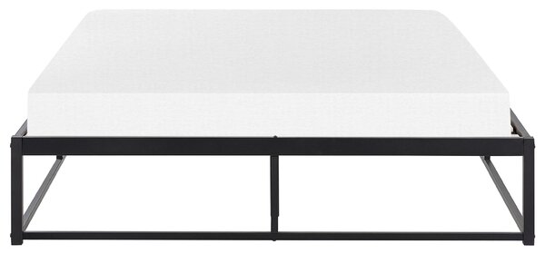Postel Kov VIRY 140 x 200 cm Černá