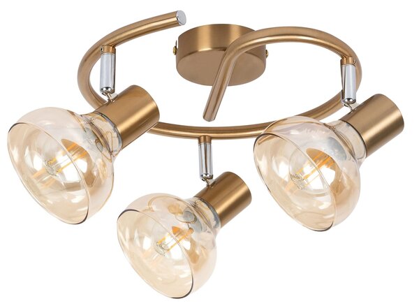 Rabalux HOLLY stropní bodové svítidlo max. 3x40W | E14 | IP20 - antická zlatá