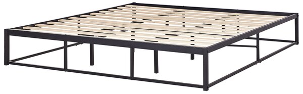 Postel Kov VIRY 180 x 200 cm Černá