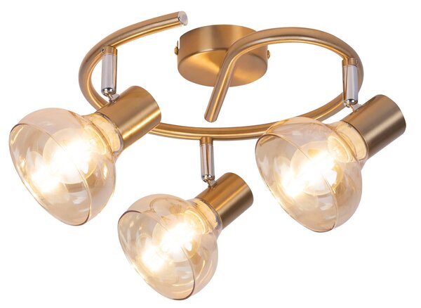 Rabalux HOLLY stropní bodové svítidlo max. 3x40W | E14 | IP20 - antická zlatá