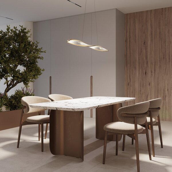 Maytoni Krone LED závěsné lineární svítidlo Ø1200mm