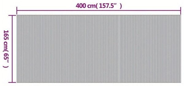 Bambusový plot – zahradní plot – béžová barva – 165 x 400 cm