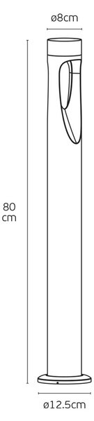 VK Light Korn II LED sloupkové svítidlo IP65 Hnědá600 mm