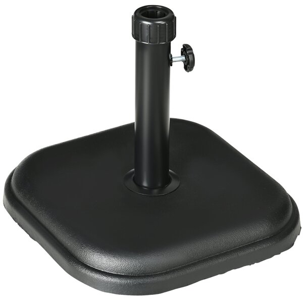 Základna slunečníku Outsunny, hmotnost 11 kg, cementová podstava pro slunečníky s průměrem 32-38 mm, pro terasu, patio, venkovní použití 36x36x31 cm Č