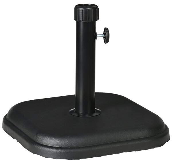 Základna slunečníku Outsunny, hmotnost 11 kg, cementová podstava pro slunečníky s průměrem 32-38 mm, pro terasu, patio, venkovní použití 36x36x31 cm Č