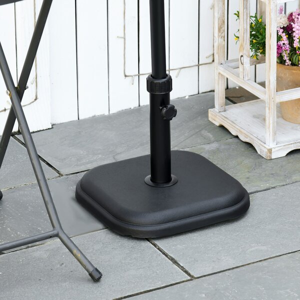 Základna slunečníku Outsunny, hmotnost 11 kg, cementová podstava pro slunečníky s průměrem 32-38 mm, pro terasu, patio, venkovní použití 36x36x31 cm Č