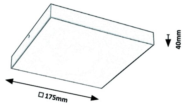 Rabalux LED venkovní stropní svítidlo TARTU 18W | 1800lm | 2800-6000K CCT | IP44 - černá