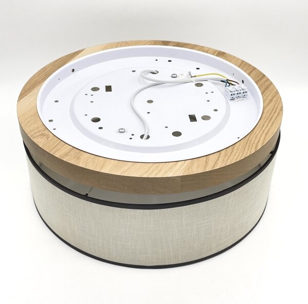 Brilagi - LED Stropní svítidlo BELLADONNA 2xE27/15W/230V pr. 40 cm krémová/dub
