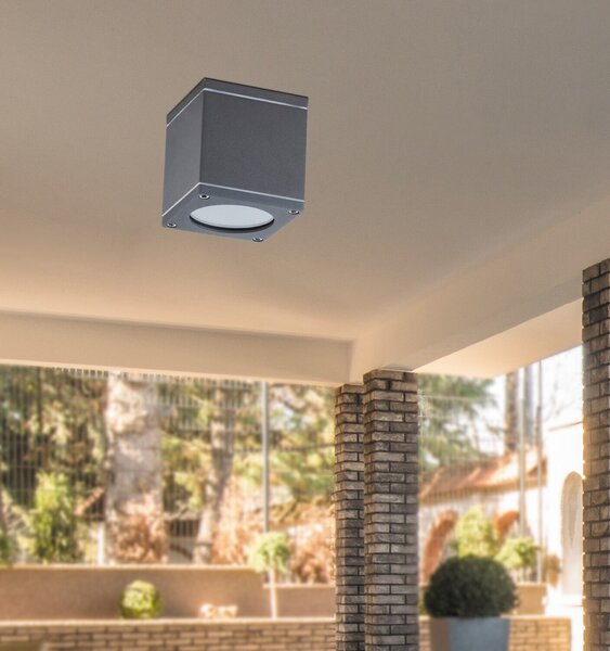 Rabalux AKRON venkovní stropní svítidlo max. 35W | GU10 | IP54 - antracit