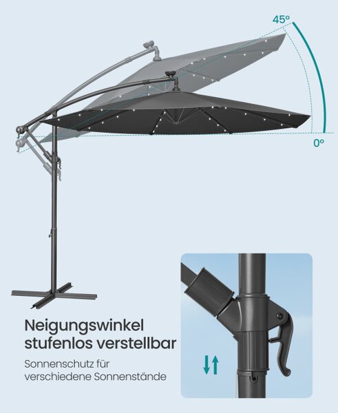 Zahradní slunečník s LED osvětlením GPU118G01