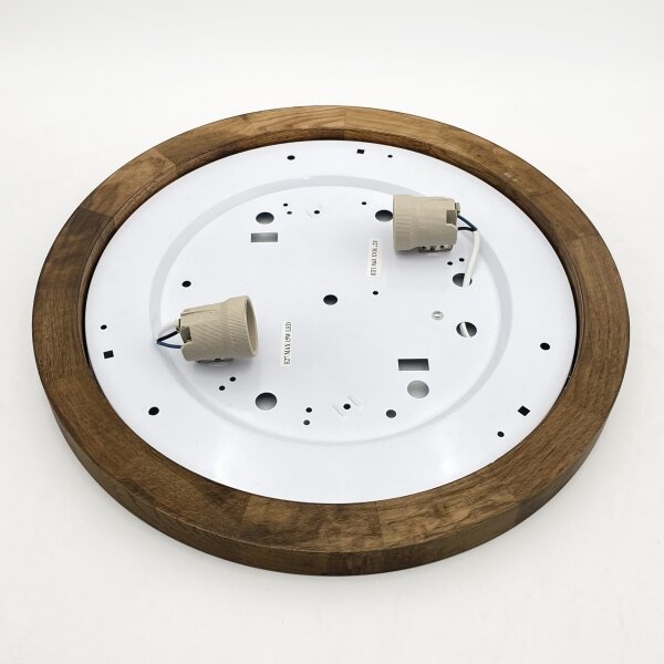 Brilagi - LED Stropní svítidlo BELLADONNA 2xE27/15W/230V pr. 40 cm bílá/dub ořech