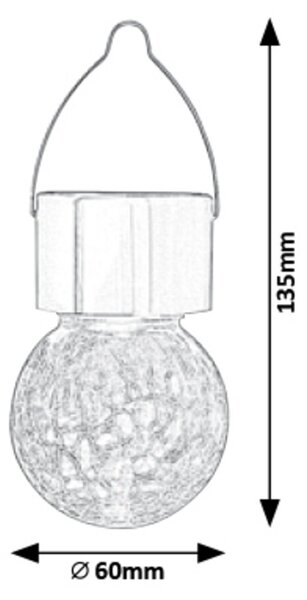 Rabalux YOLA LED solární lampa 7850