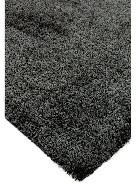 Černý koberec Trebbia Charcoal Rozměry: 80x150 cm