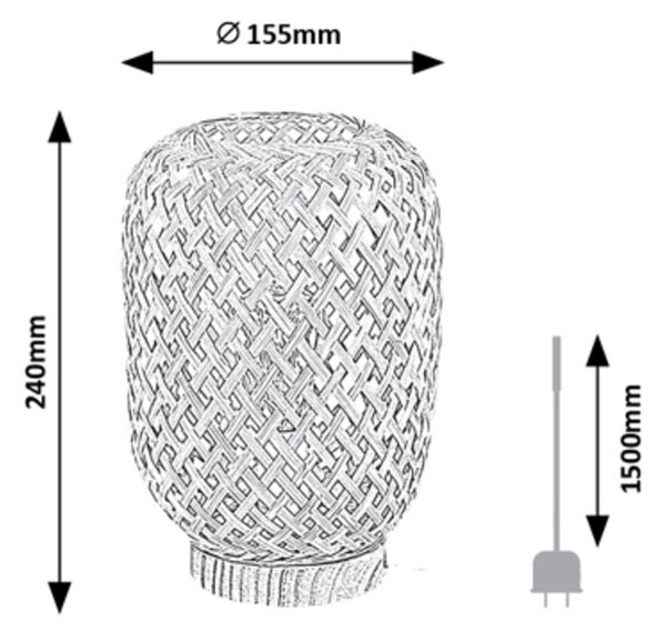 Rabalux ALINAFE stolní lampa 74016