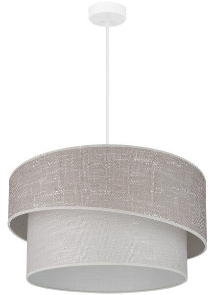 Brilagi - Lustr na lanku DOVER SHINE 1xE27/15W/230V pr. 50 cm šedá/krémová