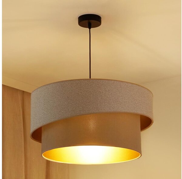 Brilagi - Lustr na lanku VEGAS SHINE 1xE27/15W/230V pr. 50 cm krémová/béžová