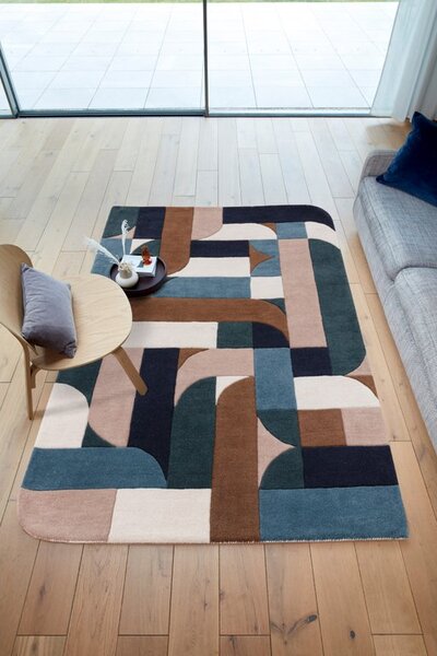 Tribeca Design Kusový koberec Blondie Klotski Teal Rozměry: 120x170 cm