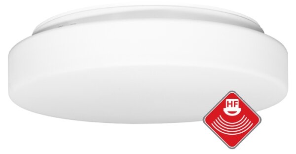 Ecolite W142-BI - Stropní svítidlo se senzorem HECTOR 2xE27/60W/230V IP44 bílá