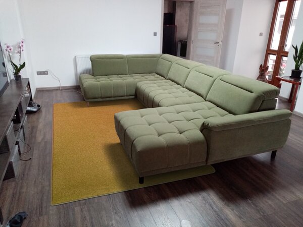 Vopi, Kusový koberec Eton Exklusive žlutý, 120x170, žlutá, obývací pokoj