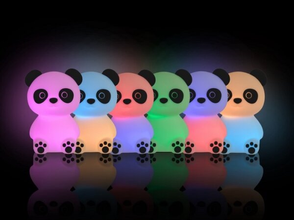 MegaLight - LED RGB Stmívatelná dětská dotyková lampa PADDY PANDA LED/5V