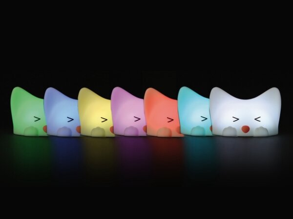 MegaLight - LED RGB Stmívatelná nabíjecí dětská dotyková lampa CATTY CAT LED/5V
