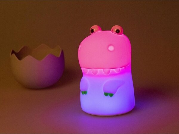 MegaLight - LED RGB Stmívatelná nabíjecí dětská dotyková lampa DIGGY DINO LED/5V