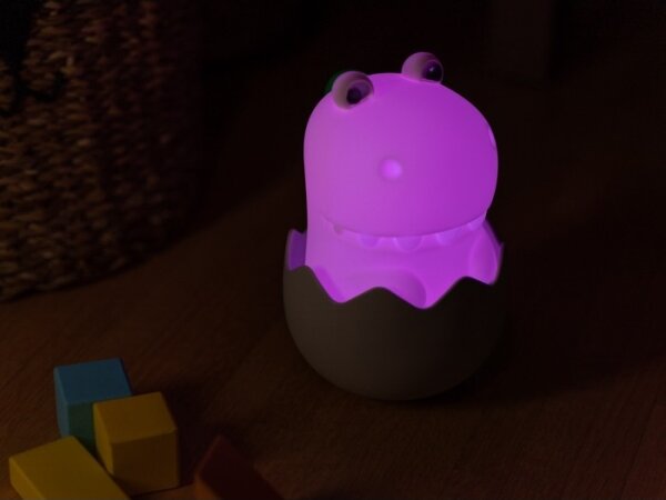 MegaLight - LED RGB Stmívatelná nabíjecí dětská dotyková lampa DIGGY DINO LED/5V