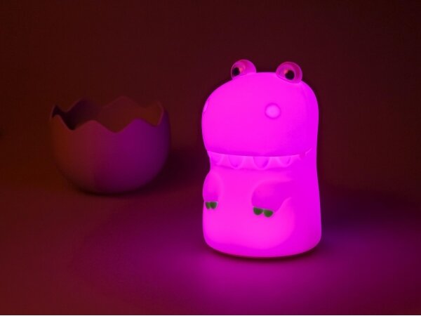 MegaLight - LED RGB Stmívatelná nabíjecí dětská dotyková lampa DIGGY DINO LED/5V