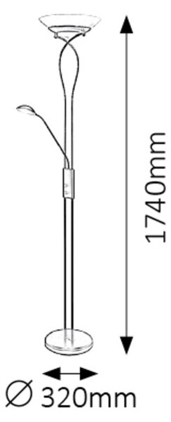 Rabalux GAMMA TREND stojací lampa 4554