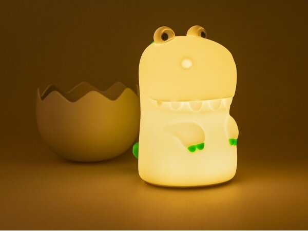 MegaLight - LED RGB Stmívatelná nabíjecí dětská dotyková lampa DIGGY DINO LED/5V