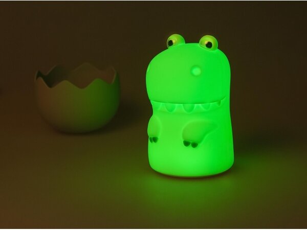 MegaLight - LED RGB Stmívatelná nabíjecí dětská dotyková lampa DIGGY DINO LED/5V
