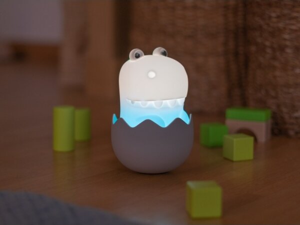 MegaLight - LED RGB Stmívatelná nabíjecí dětská dotyková lampa DIGGY DINO LED/5V