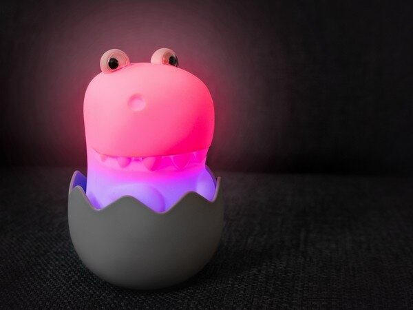 MegaLight - LED RGB Stmívatelná nabíjecí dětská dotyková lampa DIGGY DINO LED/5V