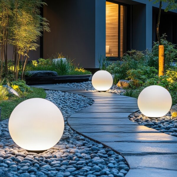 LED RGBW Stmívatelná solární lampa LED/5W/3,7V 3000K IP54 pr. 40 cm