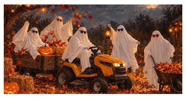 Obraz party duchů na halloween