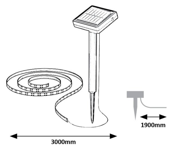 Rabalux ANSOO LED solární pásek 77016