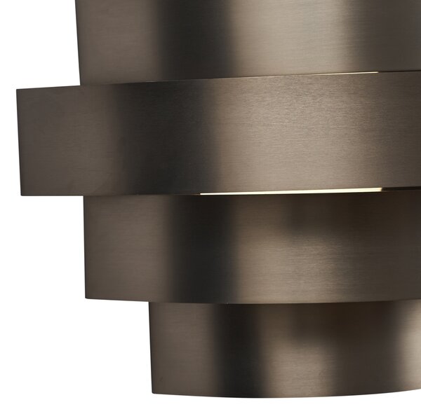 Moderní nástěnné svítidlo Gunmetal vč. LED s 3-stupňovým stmíváním - Lines