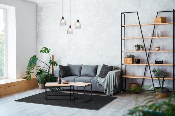 Vopi, Kusový koberec Astra šedá, 57x120, šedá, chodba / předsíň