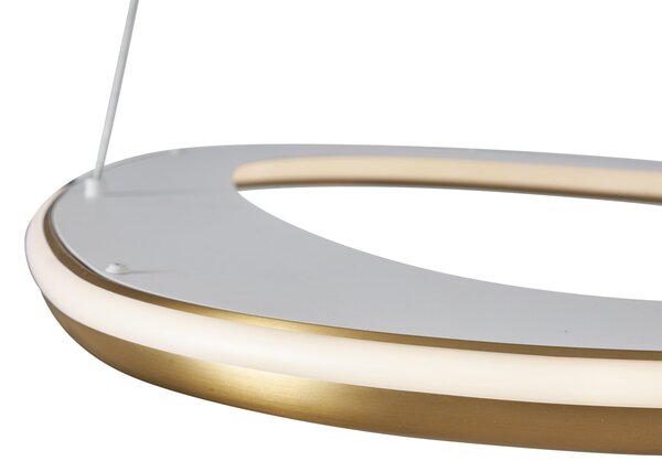 Designové závěsné svítidlo zlaté s 3-stupňovým stmíváním - Organico