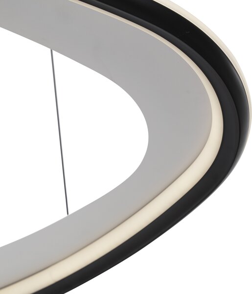 Designové závěsné svítidlo černé s 3-stupňovým stmíváním - Organico