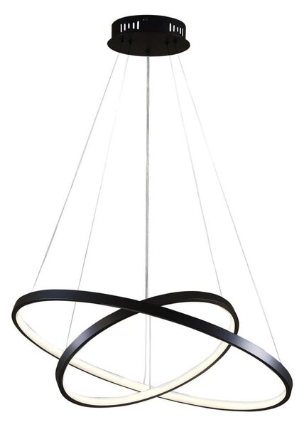 LED Lustr na lanku LEA LED/35W/230V 4000K pr. 60 cm černá