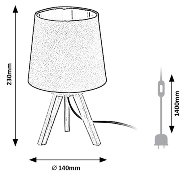 Rabalux LYCHEE stolní lampa 2069