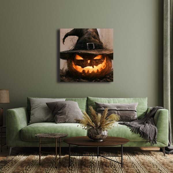 Obraz halloweenská zářivá dýně