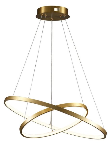 LED Lustr na lanku LEA LED/35W/230V 4000K pr. 60 cm zlatá