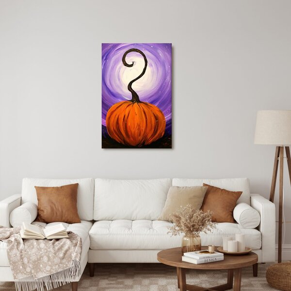 Obraz magická dýně v noci