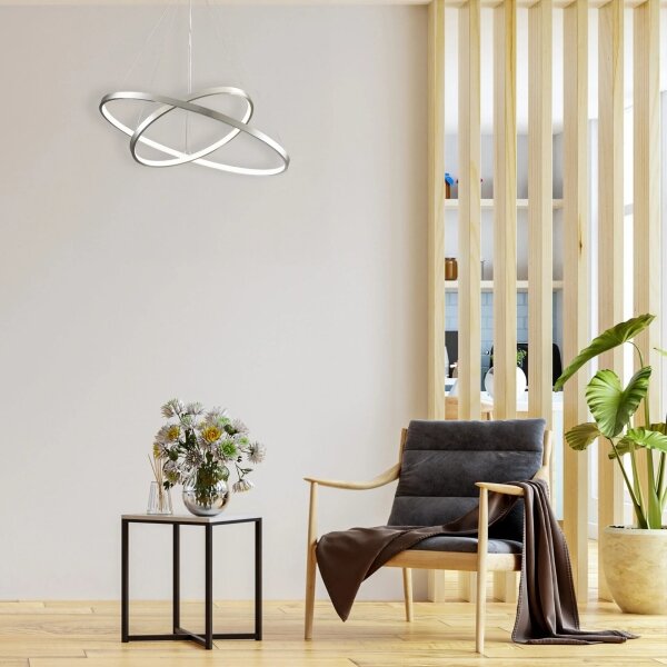 LED Lustr na lanku LEA LED/35W/230V 4000K pr. 60 cm chrom