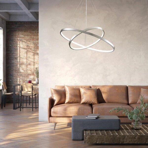 LED Lustr na lanku LEA LED/35W/230V 4000K pr. 60 cm chrom