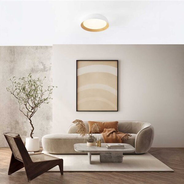 Nova Luce Sigi LED stropní svítidlo Ø600 mmBílá