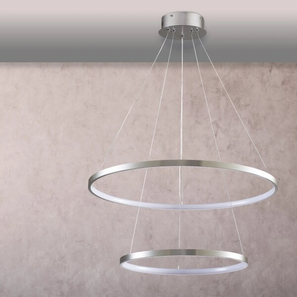 LED Lustr na lanku LEA LED/35W/230V 4000K pr. 60 cm chrom
