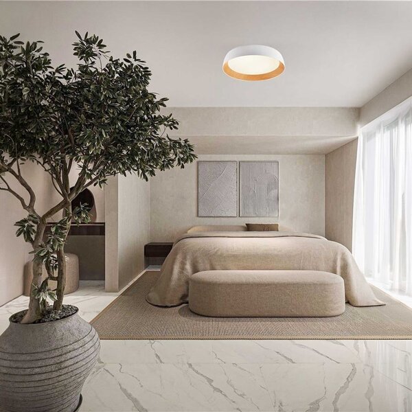 Nova Luce Sigi LED stropní svítidlo Ø600 mmBílá